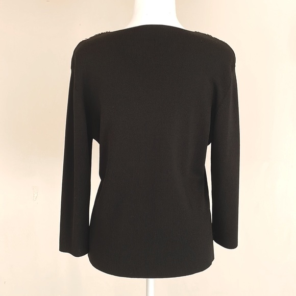 Liz Jordan Womens Top Size M Black - Picture 2 of 7